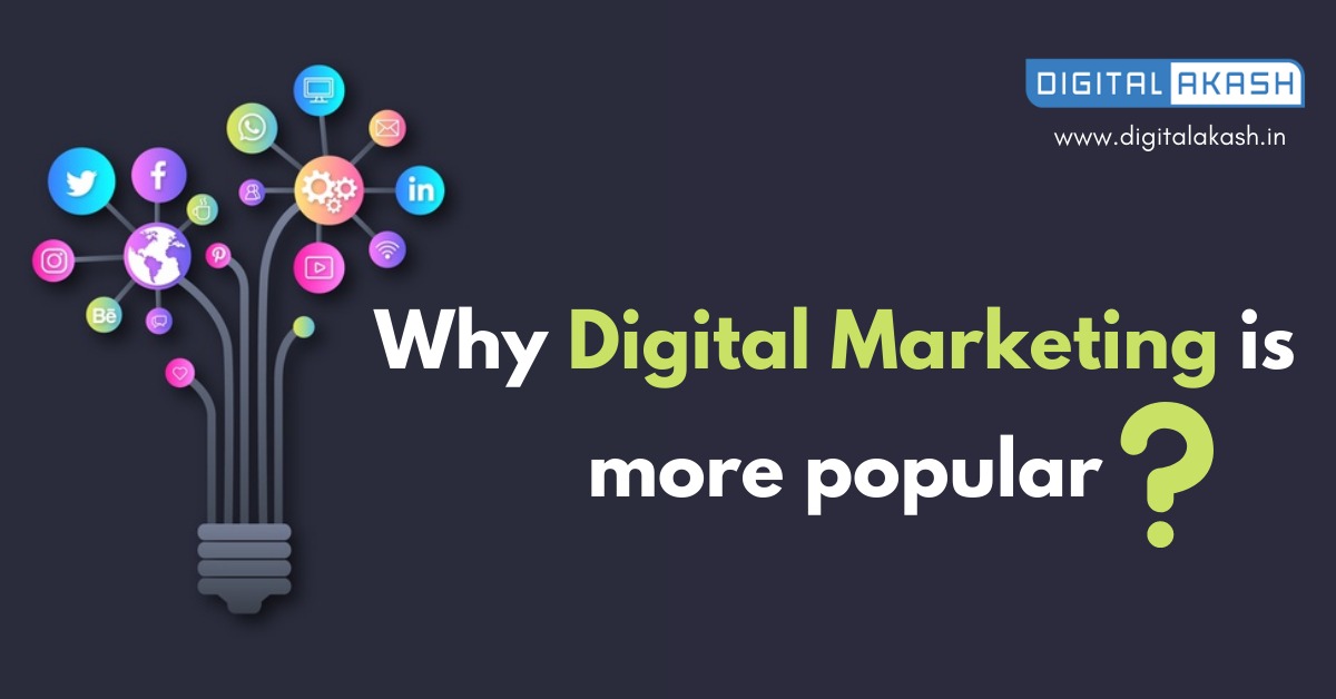 why digital marketing more popular