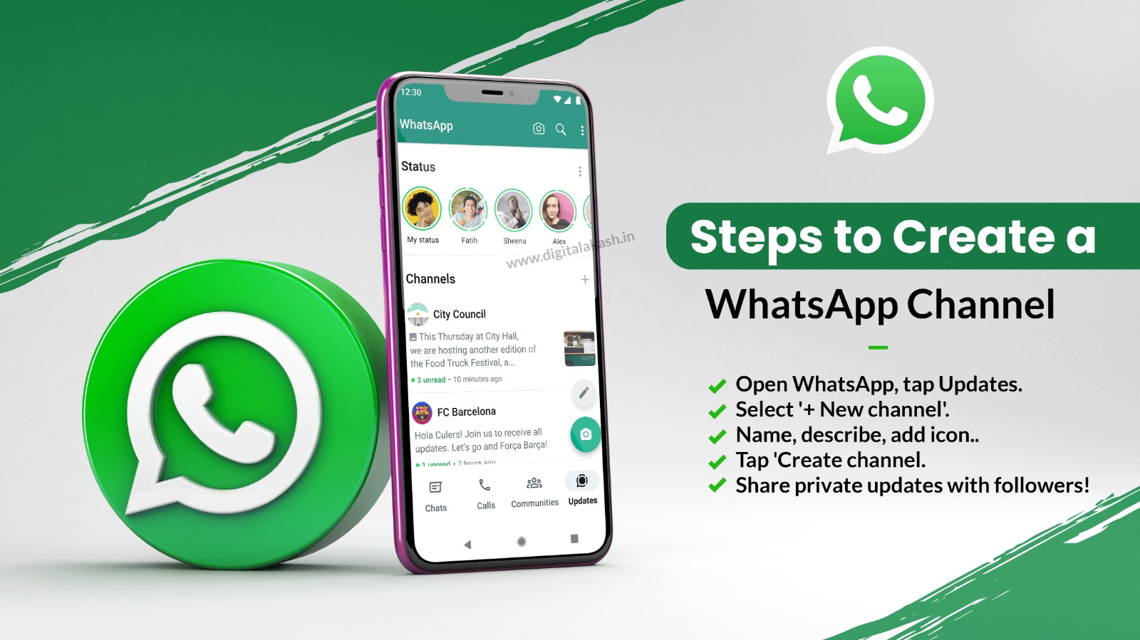 how to create whatsapp channel