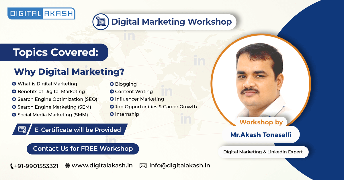 Digital marketing workshop