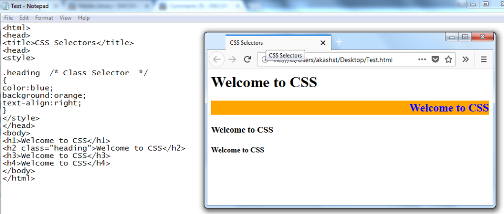 class selector